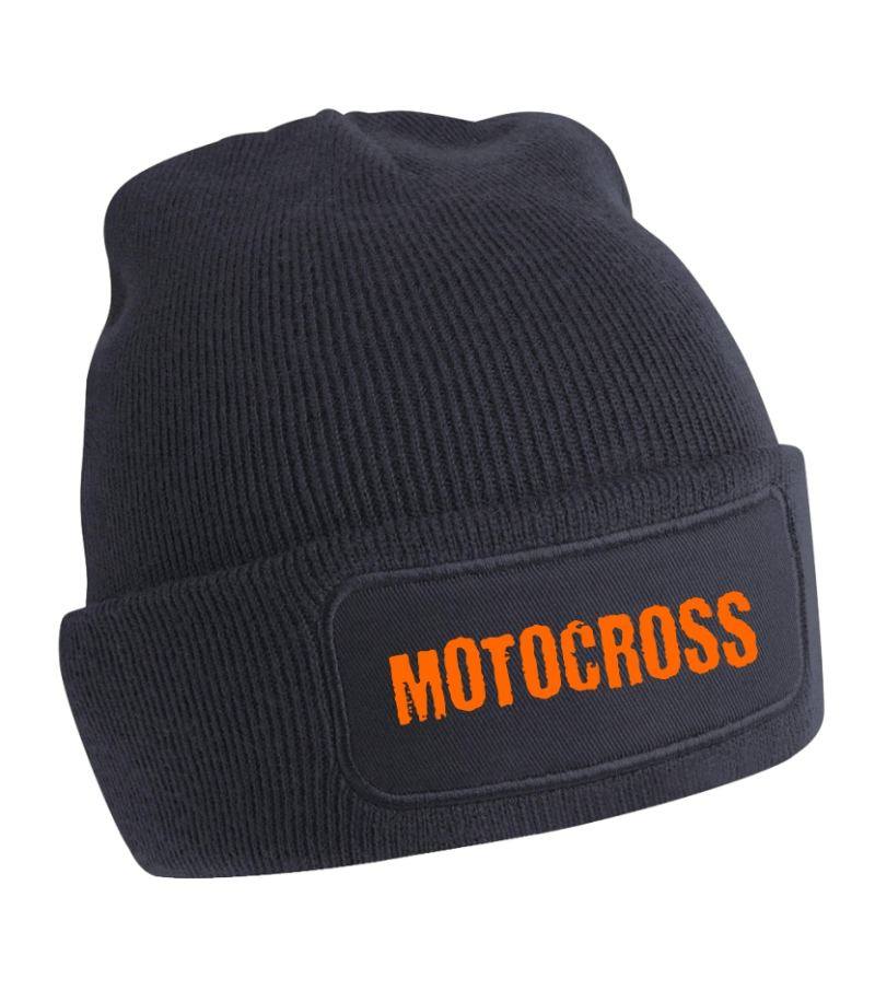 Zimná čiapka s motívom Motocross