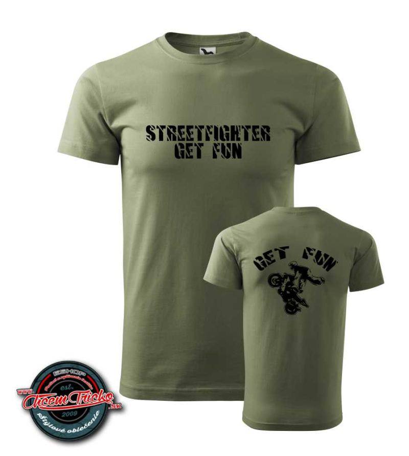 Tričko s potlačou Streetfighter - Get Fun