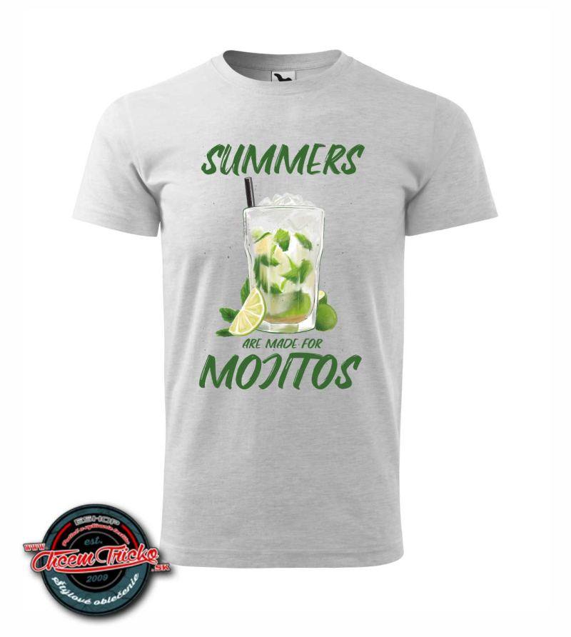 Tričko s potlačou Summer mojitos