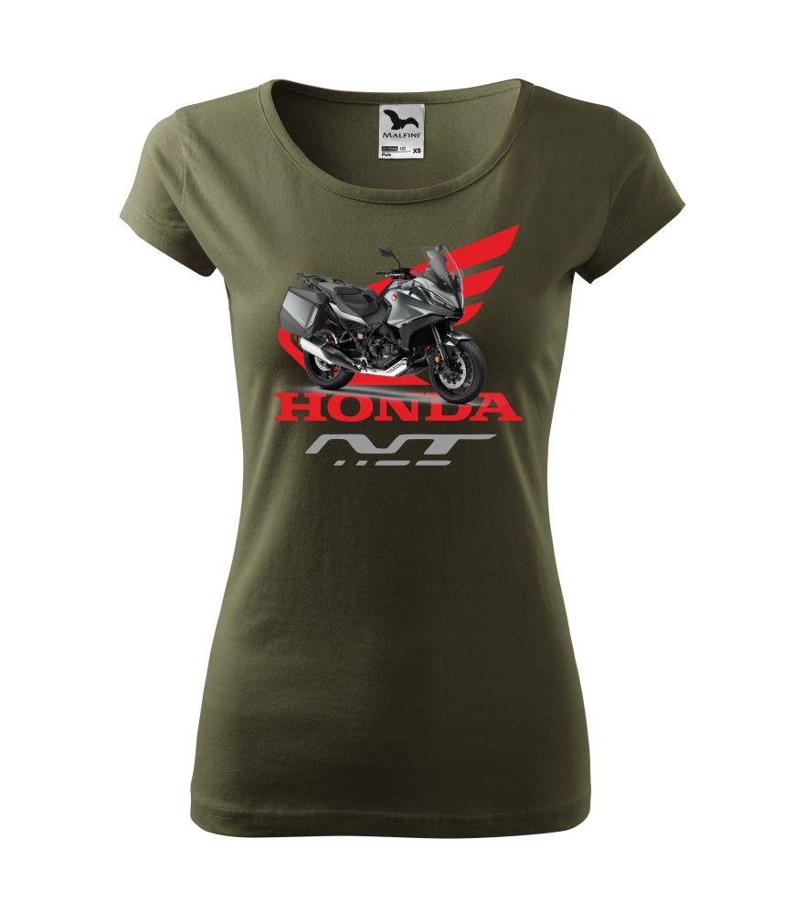 Dámske tričko s potlačou Honda NT