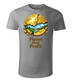 Pánske organické tričko Planet Over Profit – Ekologický postoj