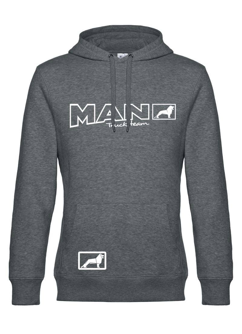 Mikina s kapucňou MAN, XL, červená - Výpredaj