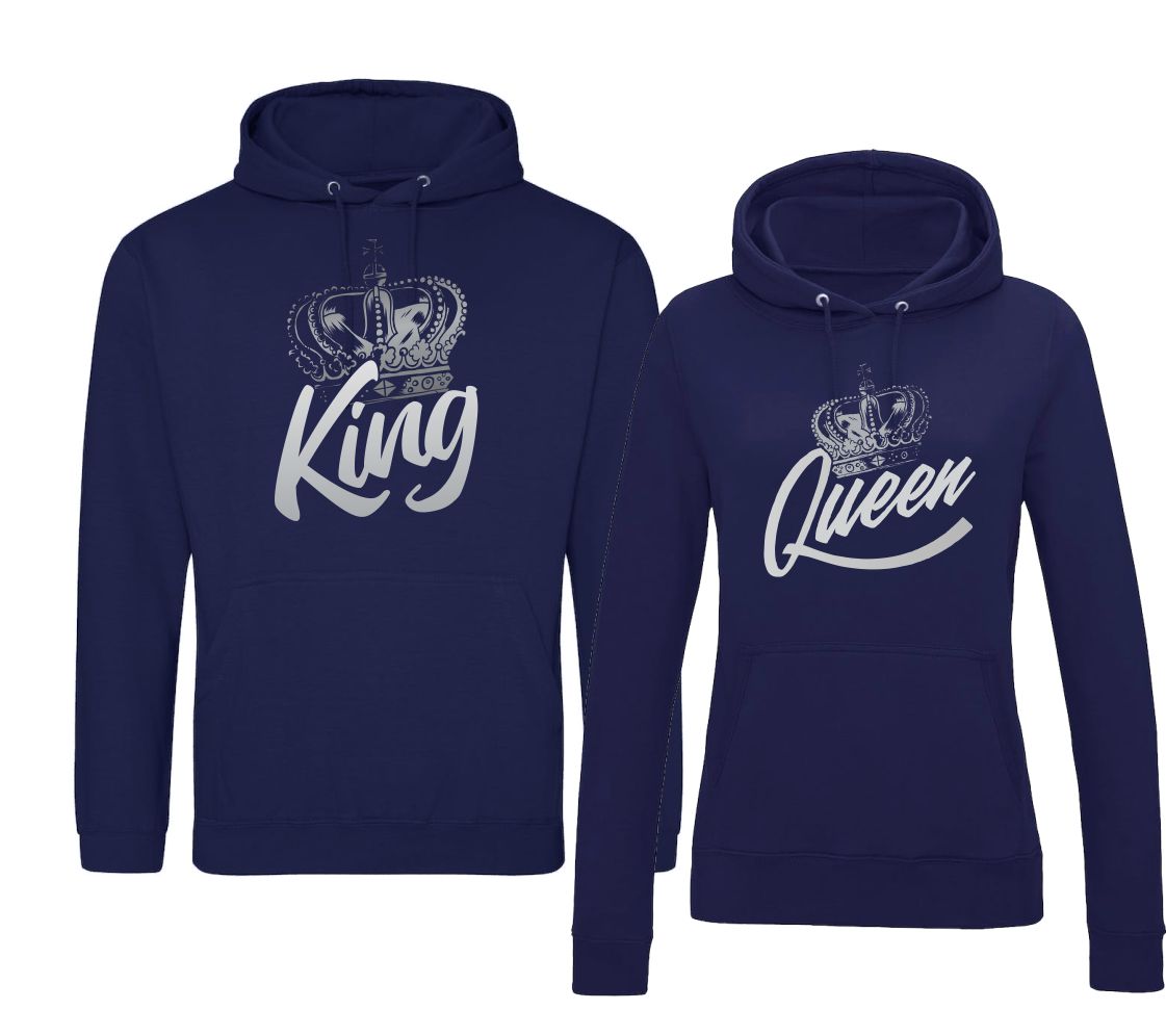 Mikiny pre páry King / Queen, pánska 3XL smaragdová+dámsku vyberte