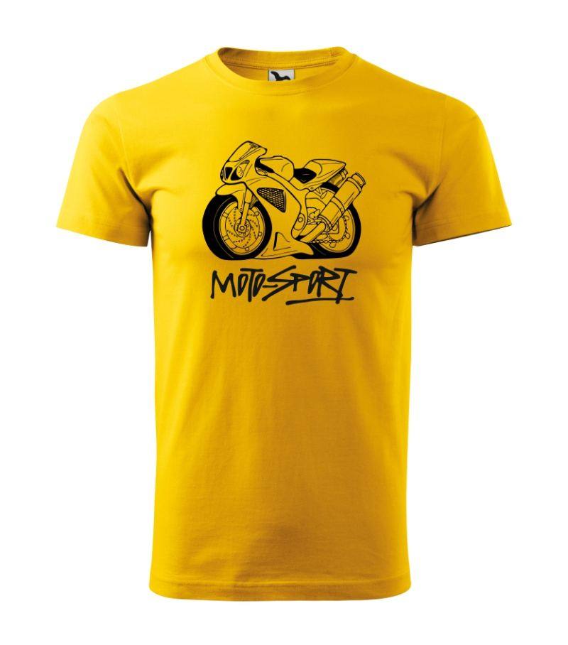 Tričko s potlačou Moto Sport, M, petrolejová