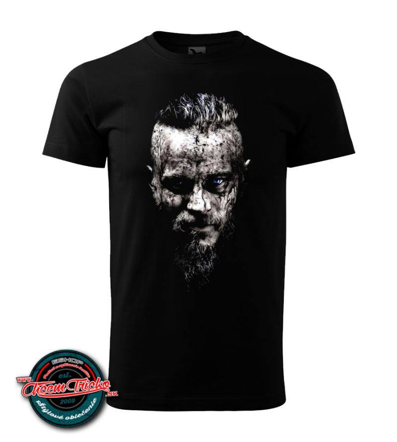 pánske tričko s motívom Ragnar, XS, čierna