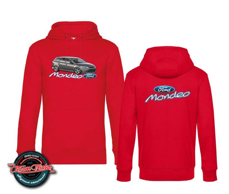 Mikina s kapucnou Ford Mondeo, M, denim - Výpredaj