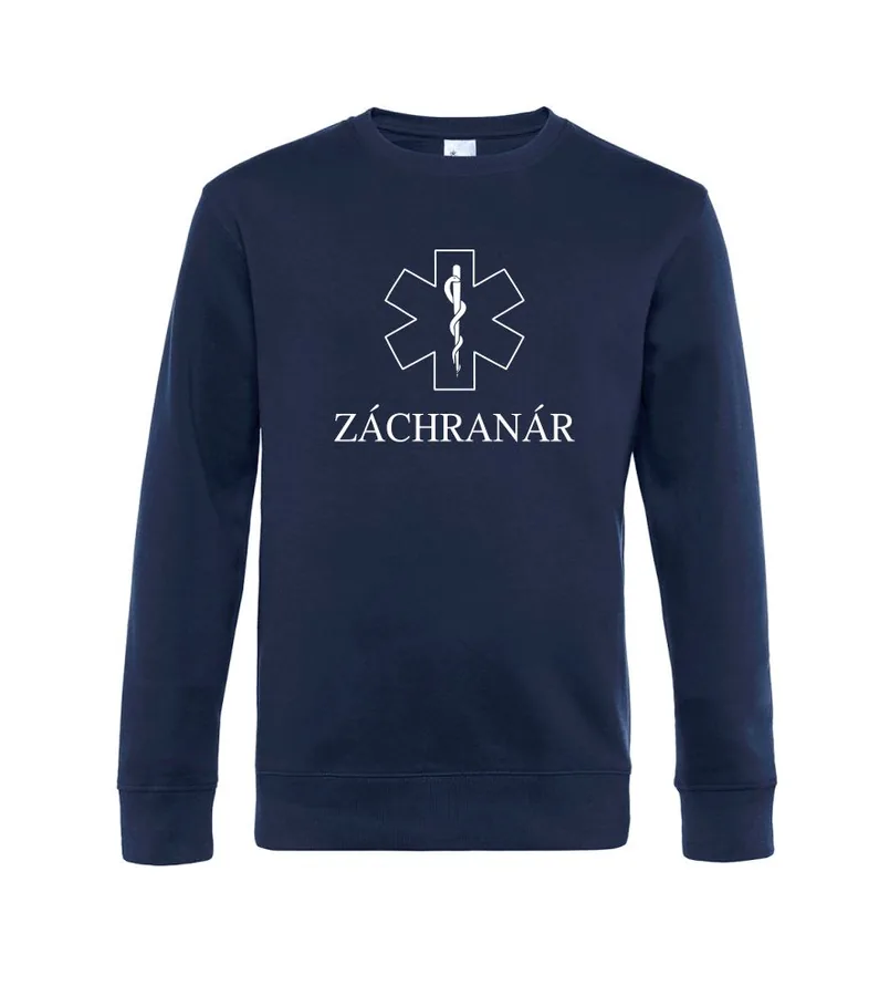 Dámska bez kapuce Záchranár, XXL, tmavomodrá- Výpredaj