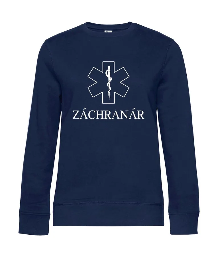 Dámska bez kapuce Záchranár, XXL, tmavomodrá- Výpredaj