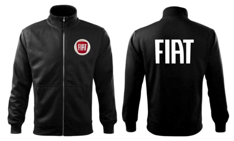 Zipsová mikina Fiat, XXL, flašková zelená- Výpredaj
