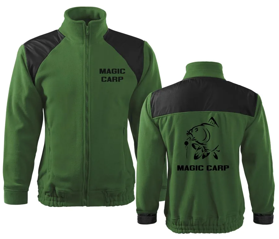 Kvalitná fleecová mikina Magic Carp, XXL, čierna - Výpredaj