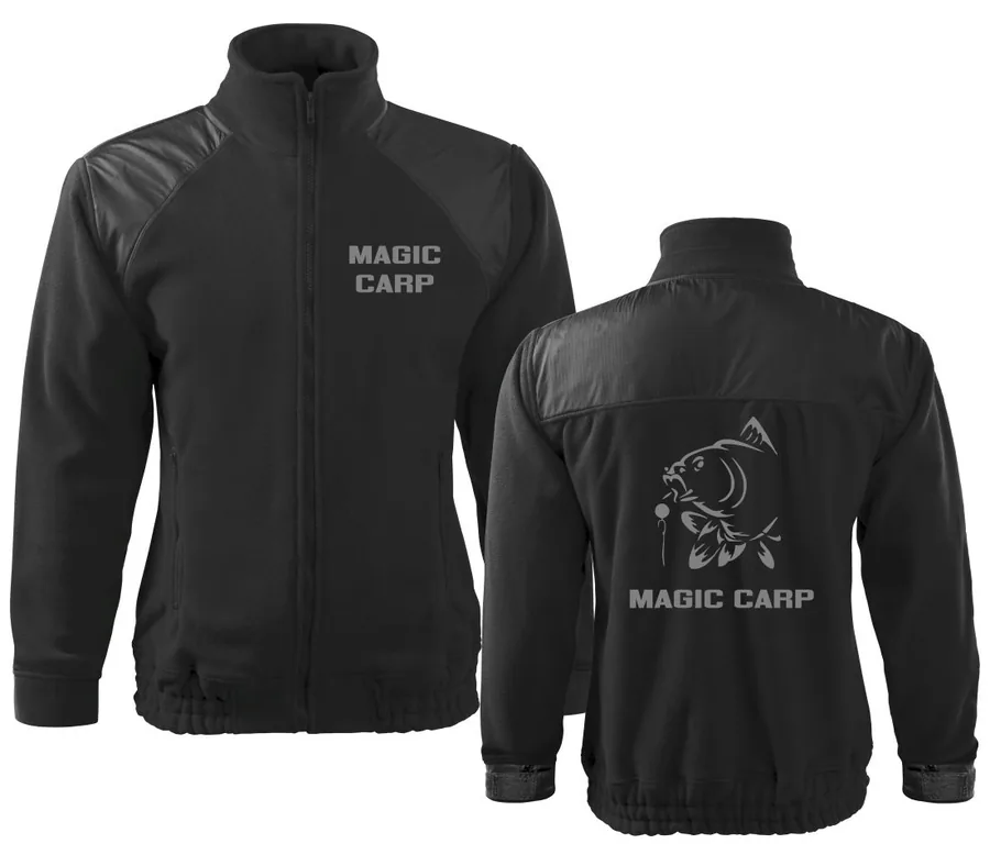 Kvalitná fleecová mikina Magic Carp, XXL, čierna - Výpredaj