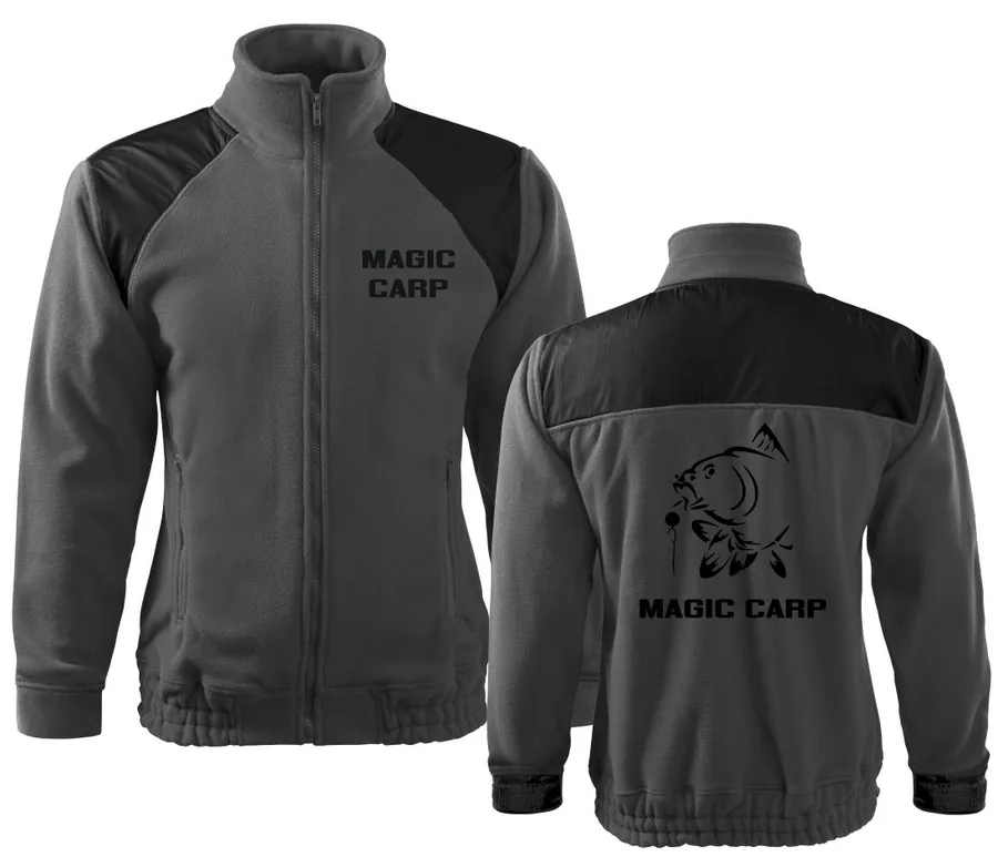 Kvalitná fleecová mikina Magic Carp, XXL, čierna - Výpredaj