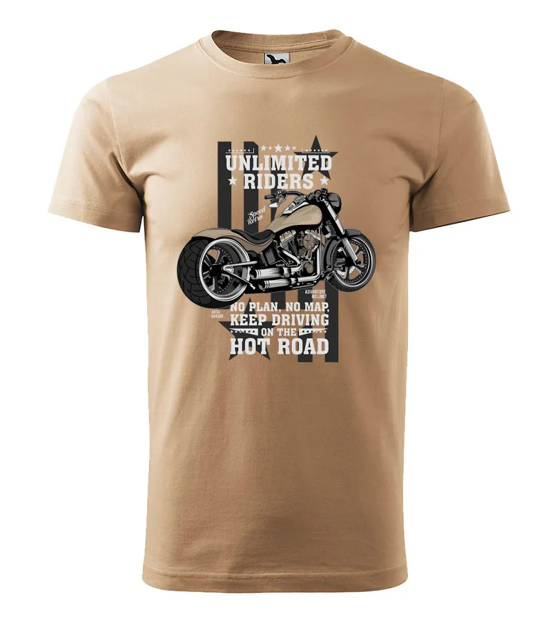 Tričko Unlimited riders, S, červená- Výpredaj