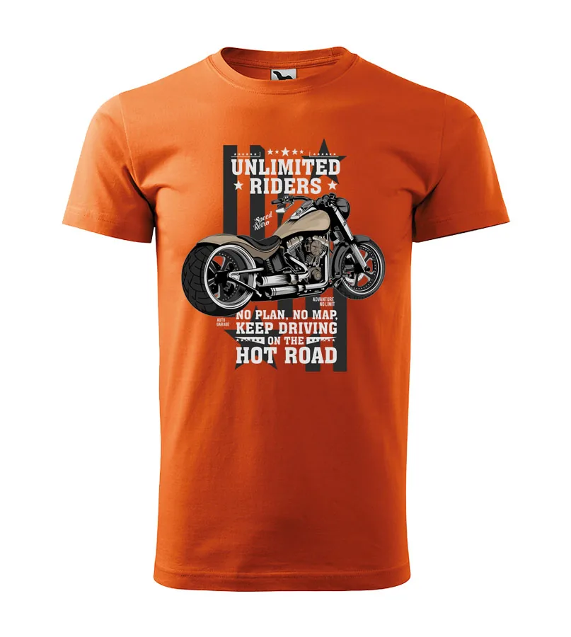 Tričko Unlimited riders, S, červená- Výpredaj