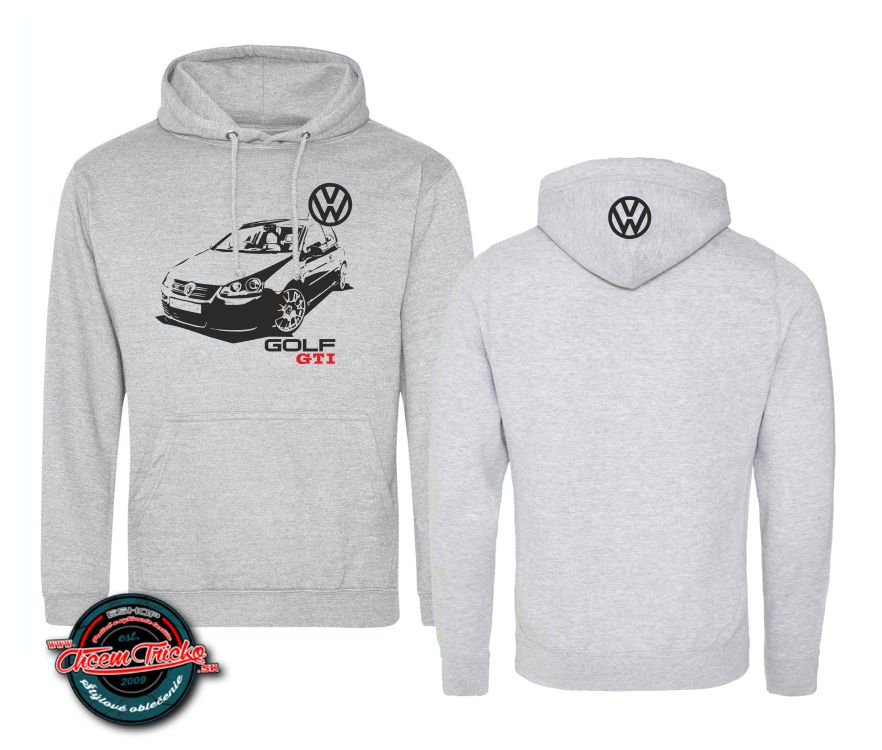 Mikina s kapucnou VW Golf, XL, červená - Výpredaj