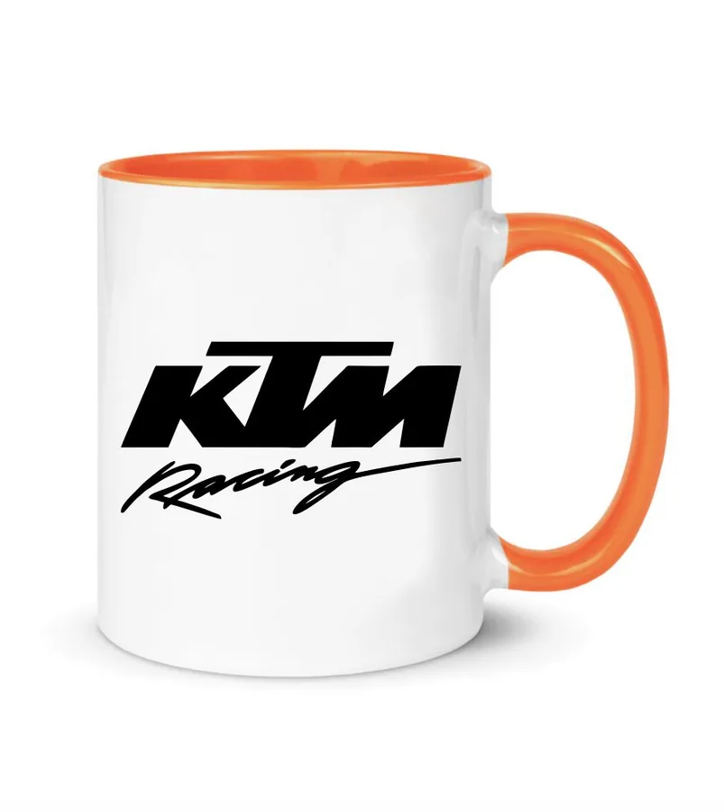 Hrnček s potlačou KTM 1, čierny - posledný kus  - Výpredaj