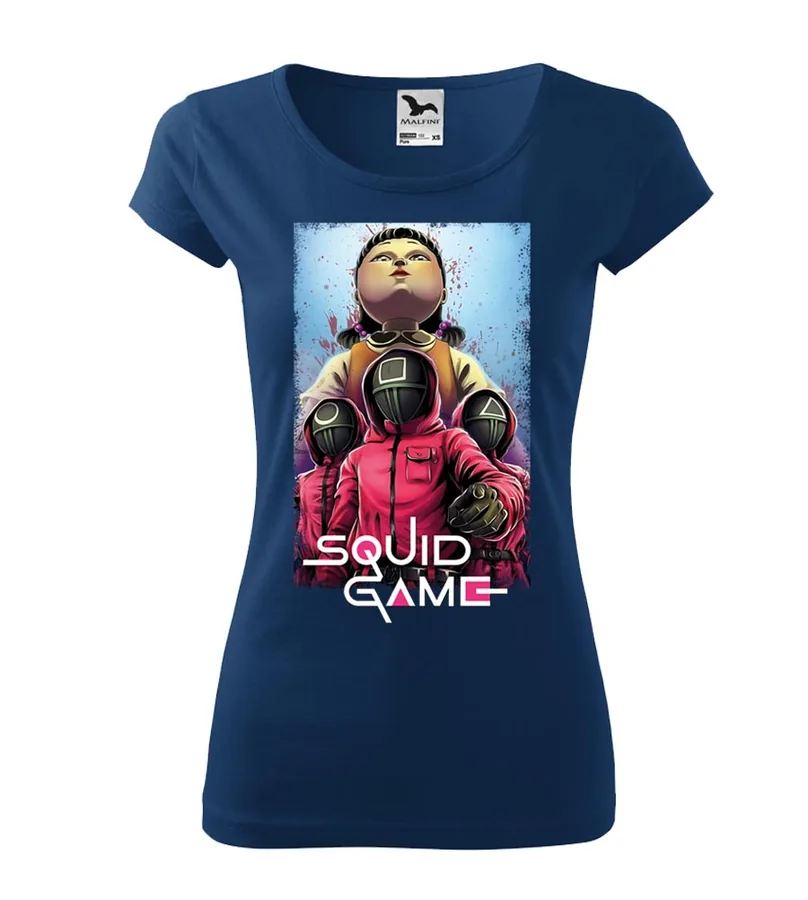Dámske / pánske tričko s potlačou Squid Game