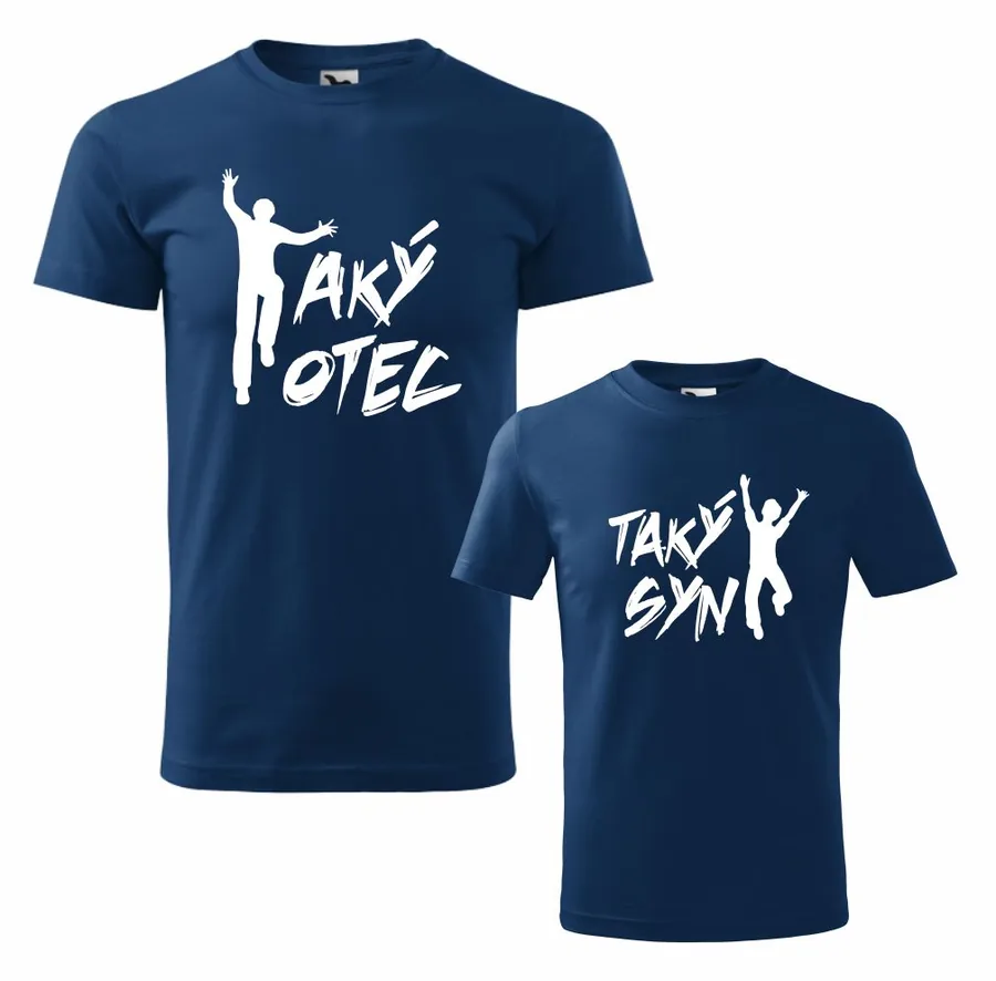 Panske tricko s potlačou - Aký otec, farba - Military, velkost - L
