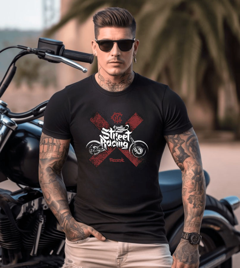 Motorkárske tričko Street racing XL
