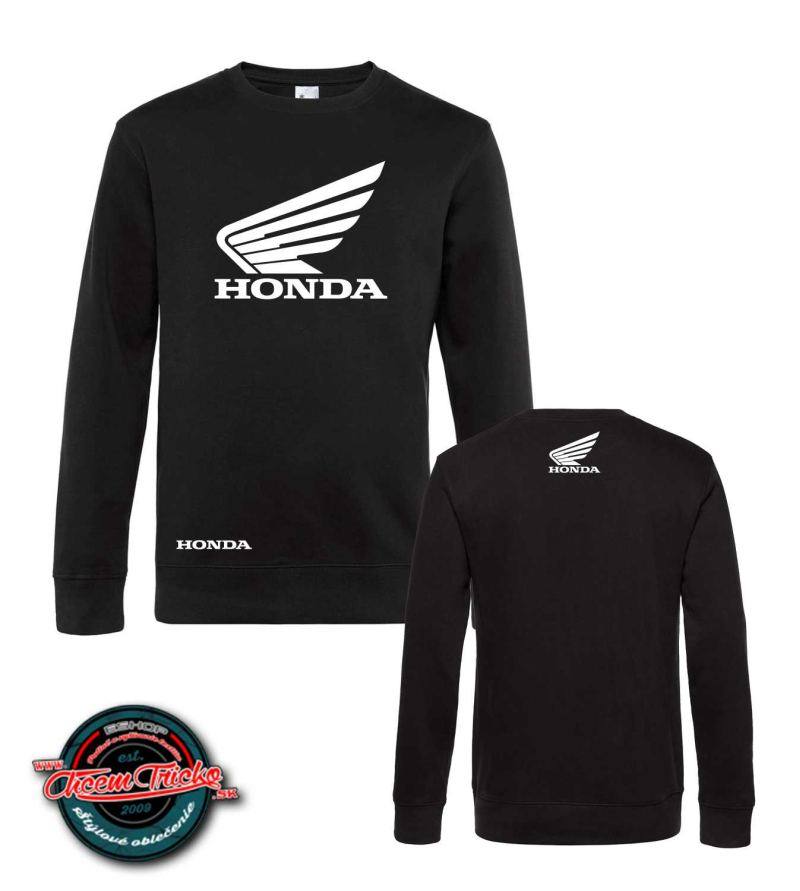 Mikina s motívom Honda 1 velkost -L, Čierna - Výpredaj