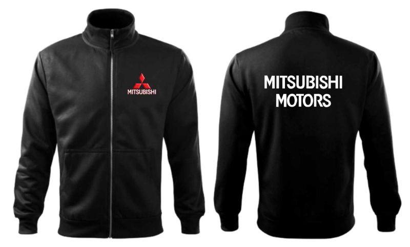 Zipsová mikina Mitsubishi M, Červená - Výpredaj