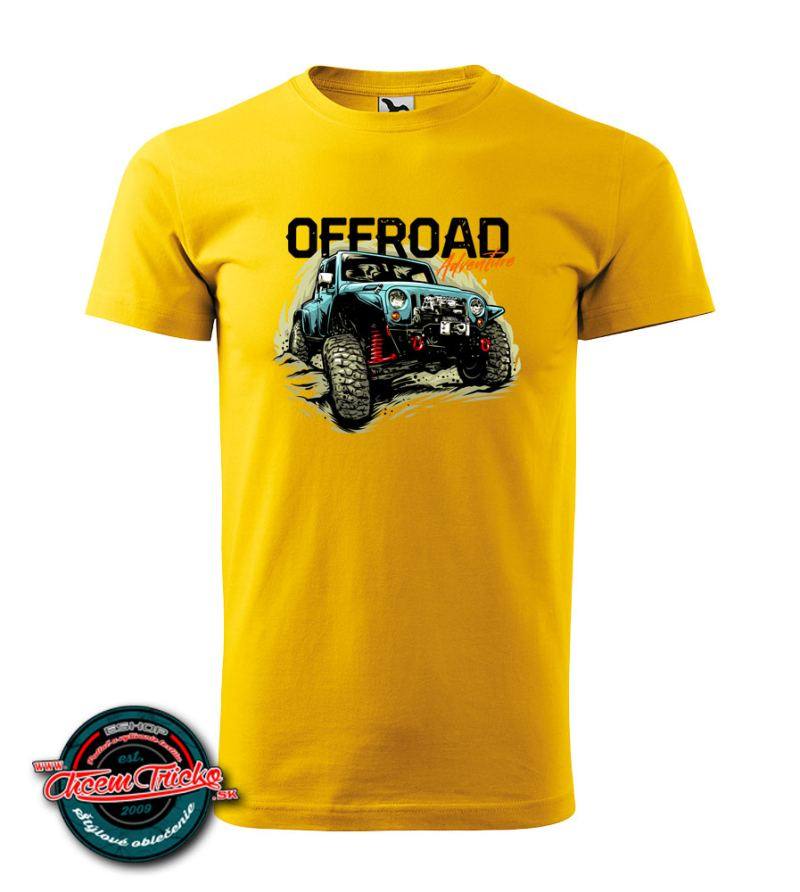 Tričko Offroad adventure 3, Khaki -XL Výpredaj