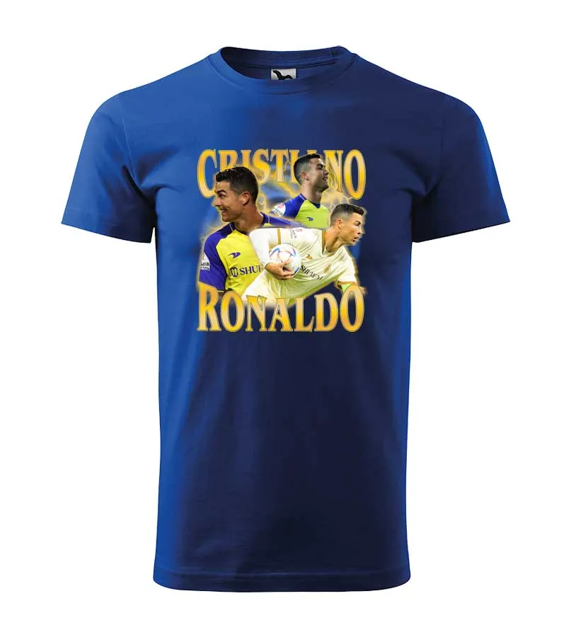 Tričko Cristiano Ronaldo S, Čierna- Výpredaj