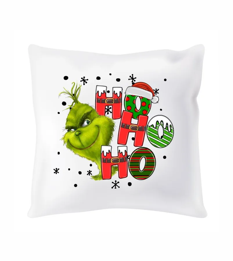 Saténový vankúš Merry Christmas Grinch - Výpredaj