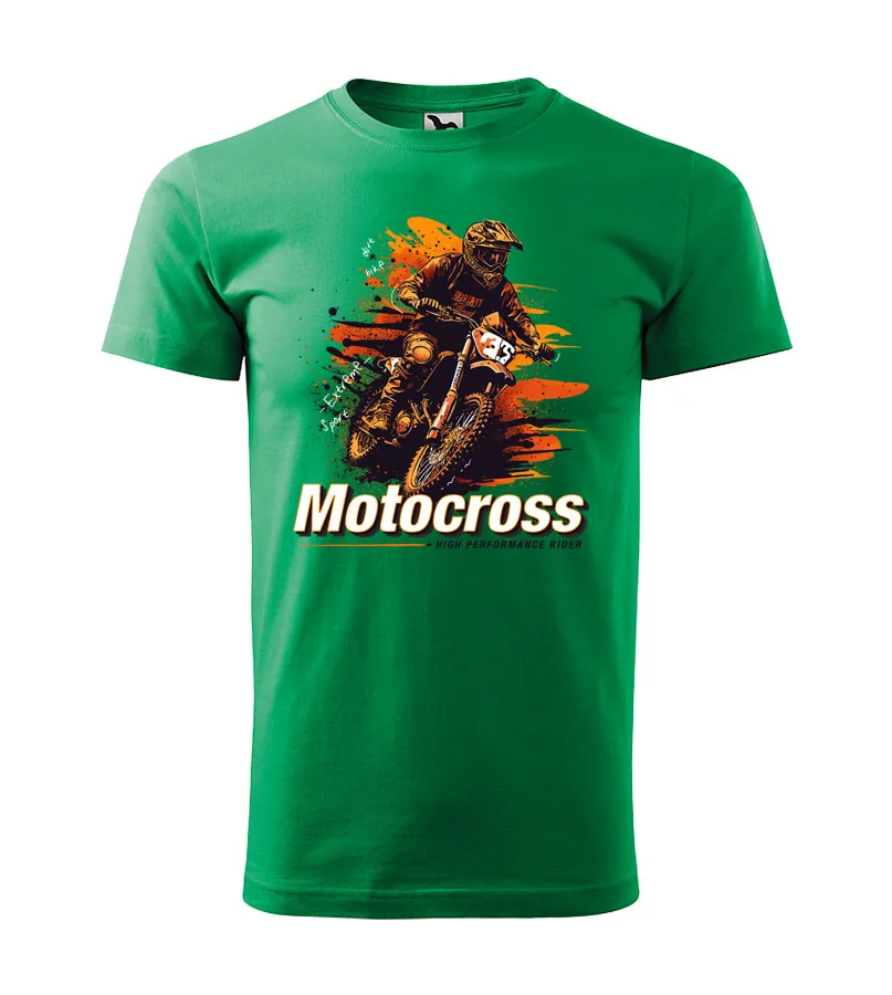 Tričko Motocross high performance 5XL - iba čierne - Výpredaj