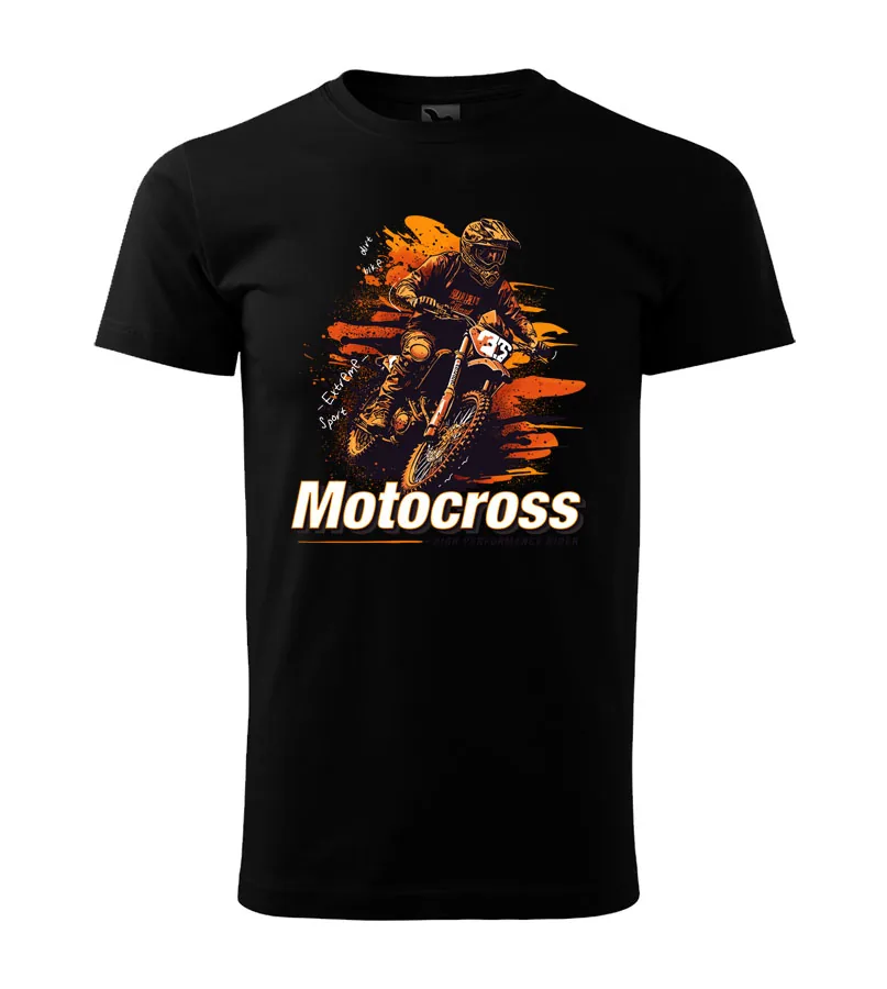 Tričko Motocross high performance 5XL - iba čierne - Výpredaj