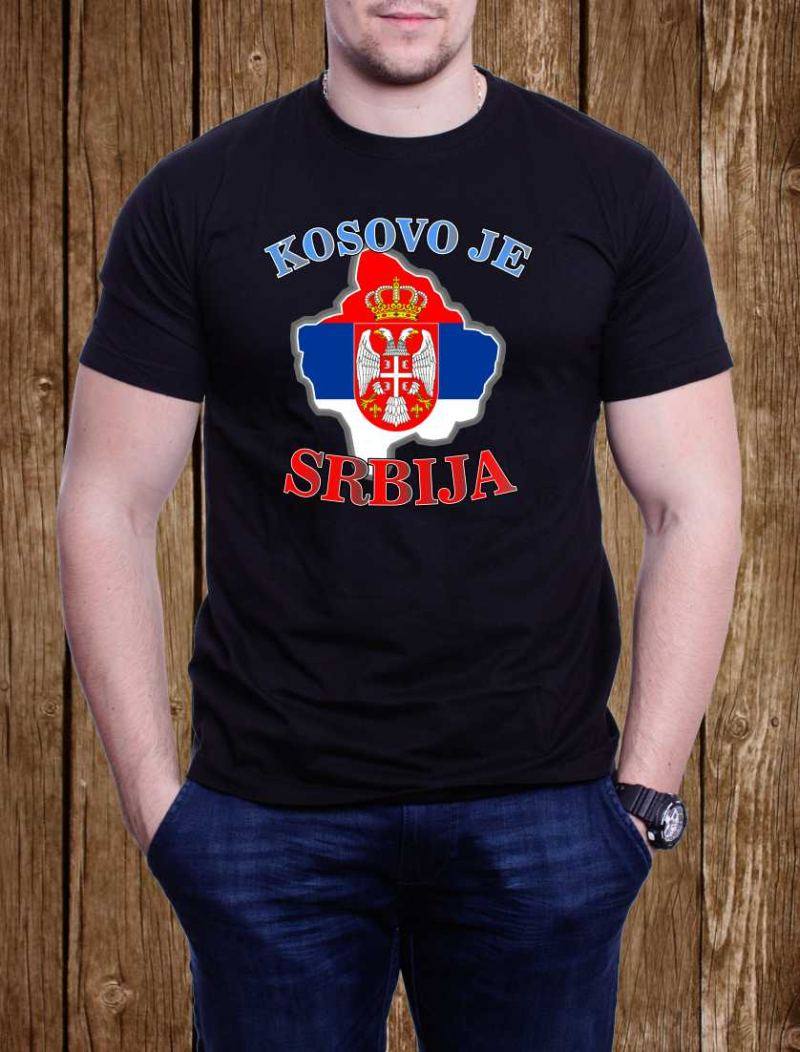 Tričko Kosovo je Srbija, XS, tmavomodra