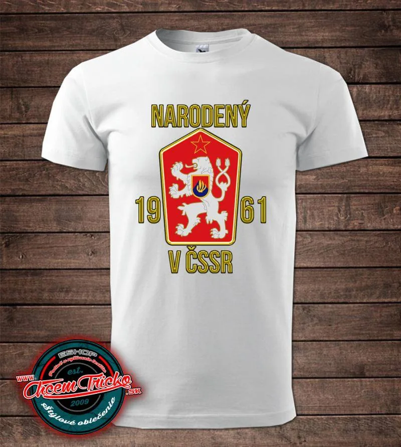 Tričko s potlačou Narodený v ČSSR