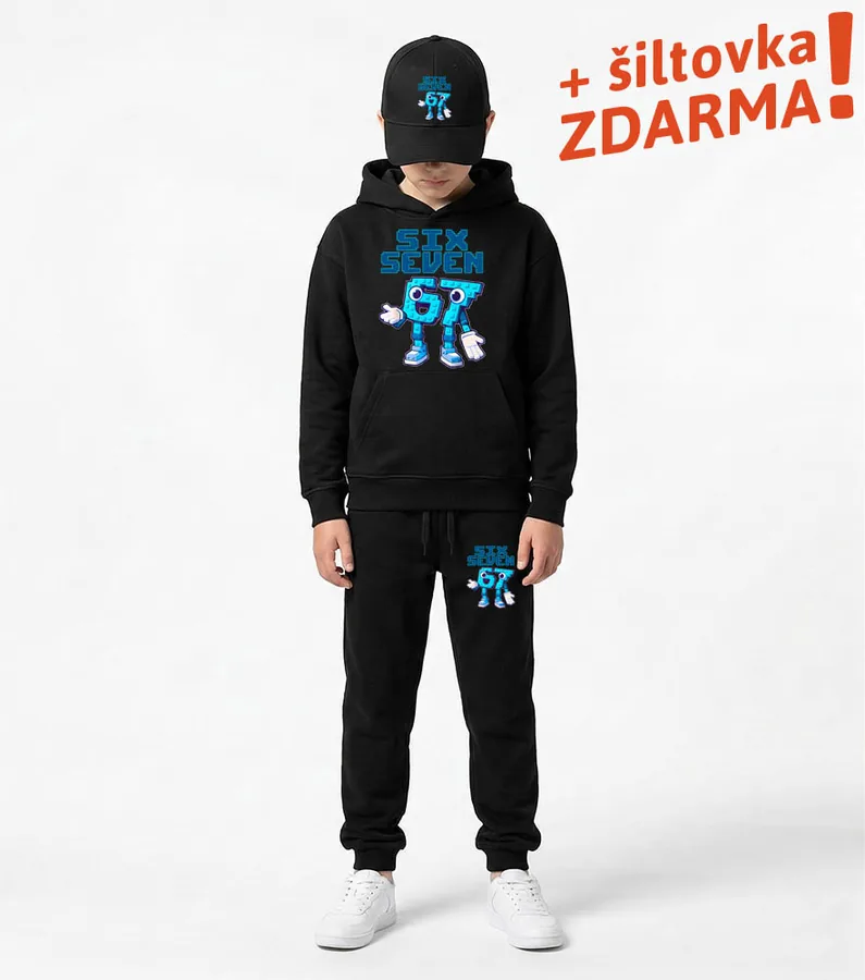 Detská tepláková súprava Six Seven + šiltovka ZDARMA