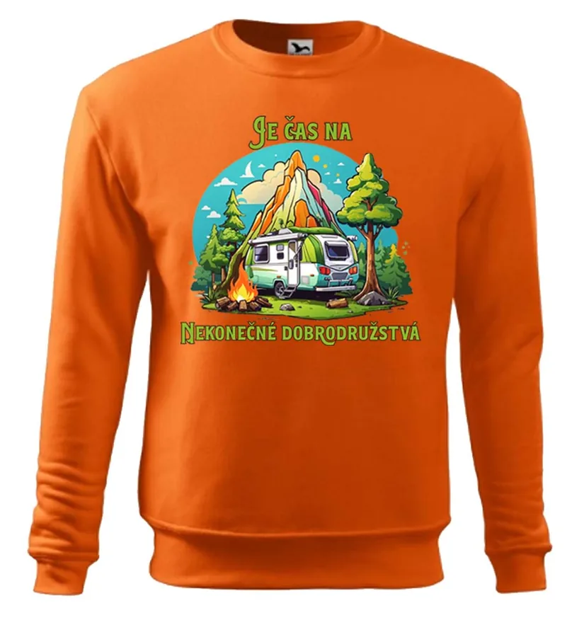 Mikina Je čas na nekonečné dobrodružstvá