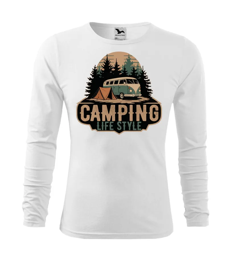 Tričko s dlhým rukávom Camping life style
