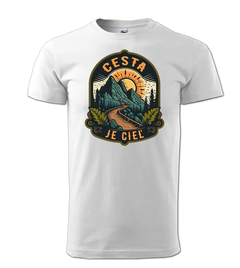 Turistické tričko Cesta je cieľ