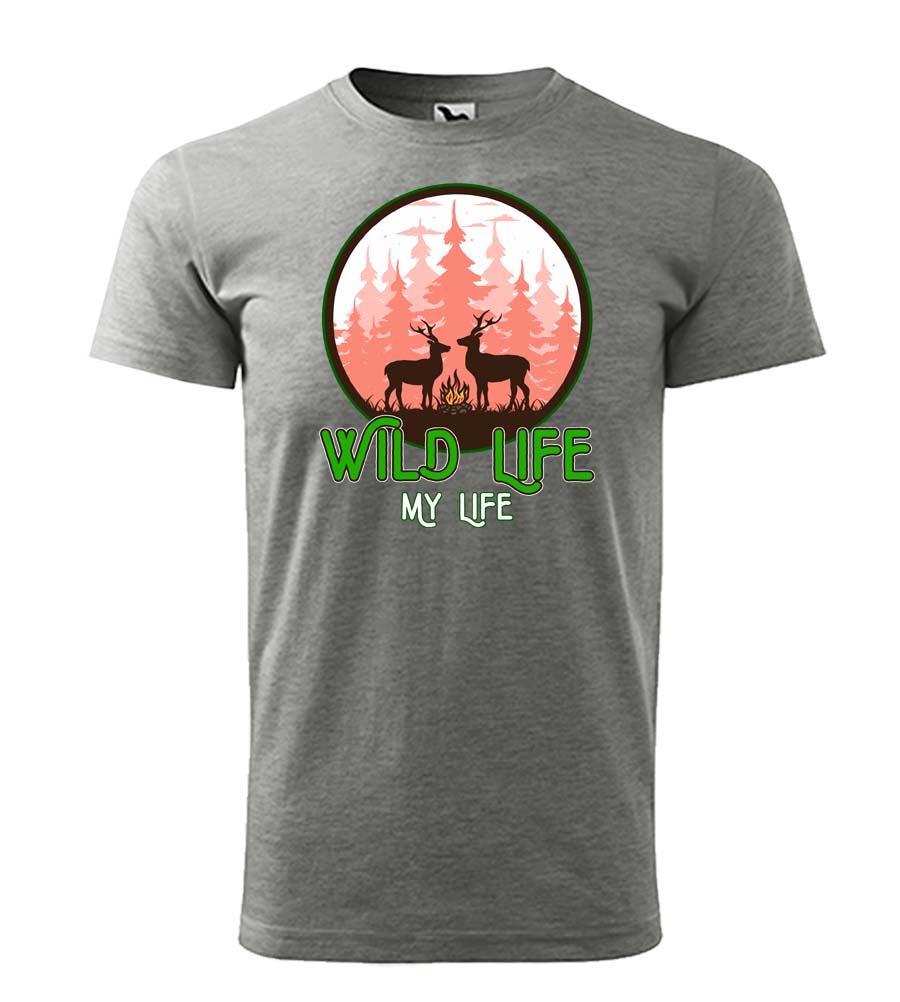 Poľovnícke tričko Wild Life - My Life