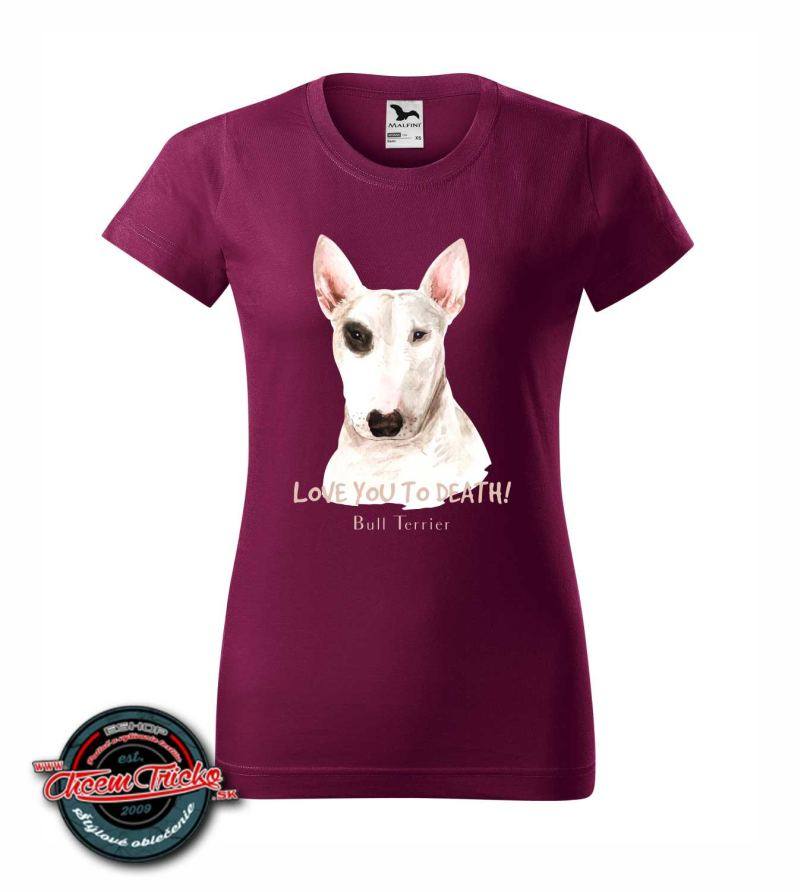 Dámske / pánske tričko s potlačou Bully Terrier