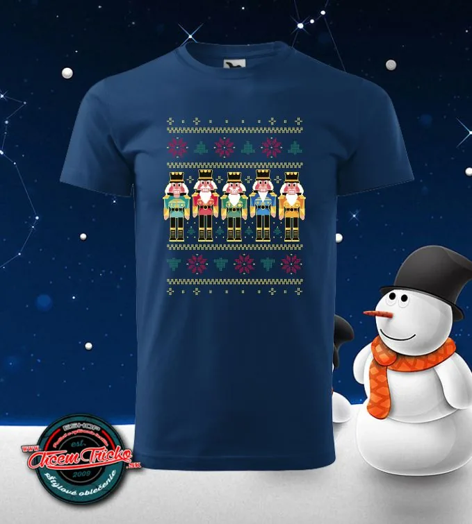 Tričko vianočné s potlačou Nutcracker