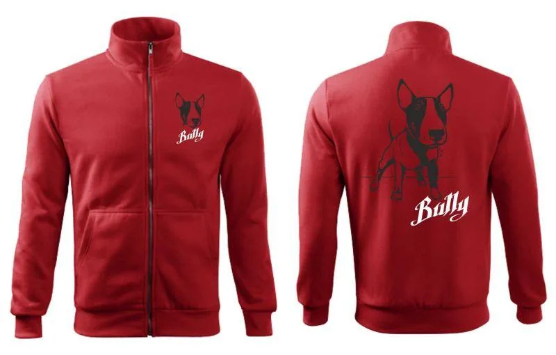 Zipsová mikina s potlačou Bully