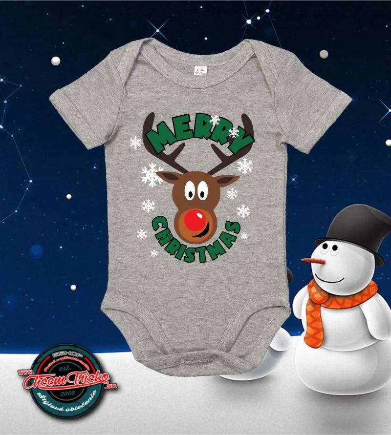 Detské body Merry Christmas sobík