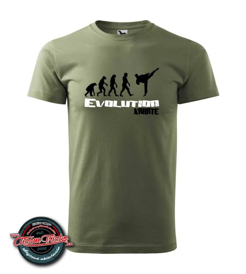 Tričko s potlačou Karate evolution