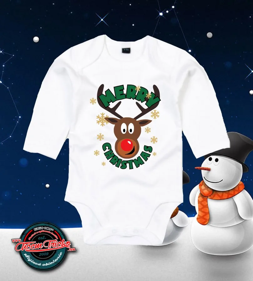 Detské body Merry Christmas sobík