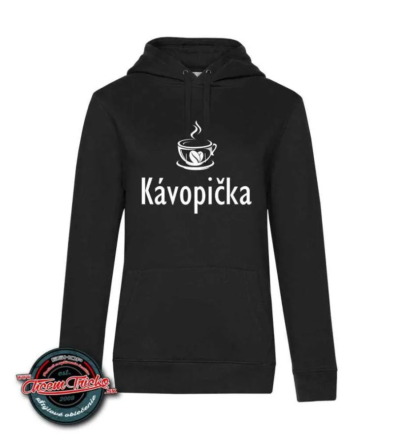 Dámska mikina s potlačou Kávopička