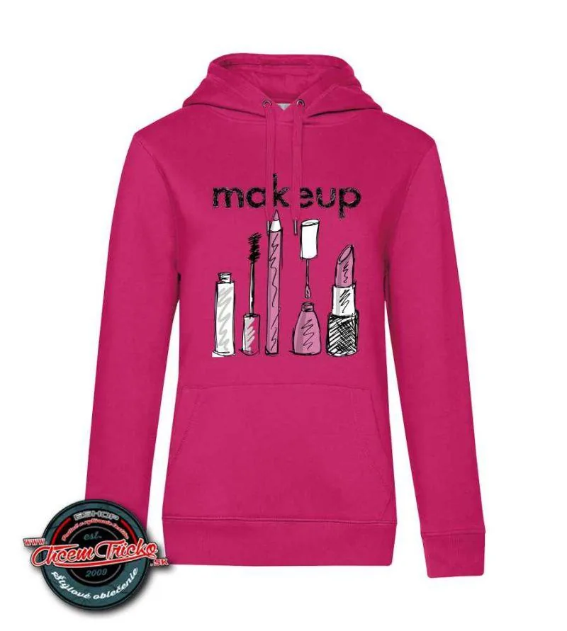 Dámska mikina s potlačou Make up