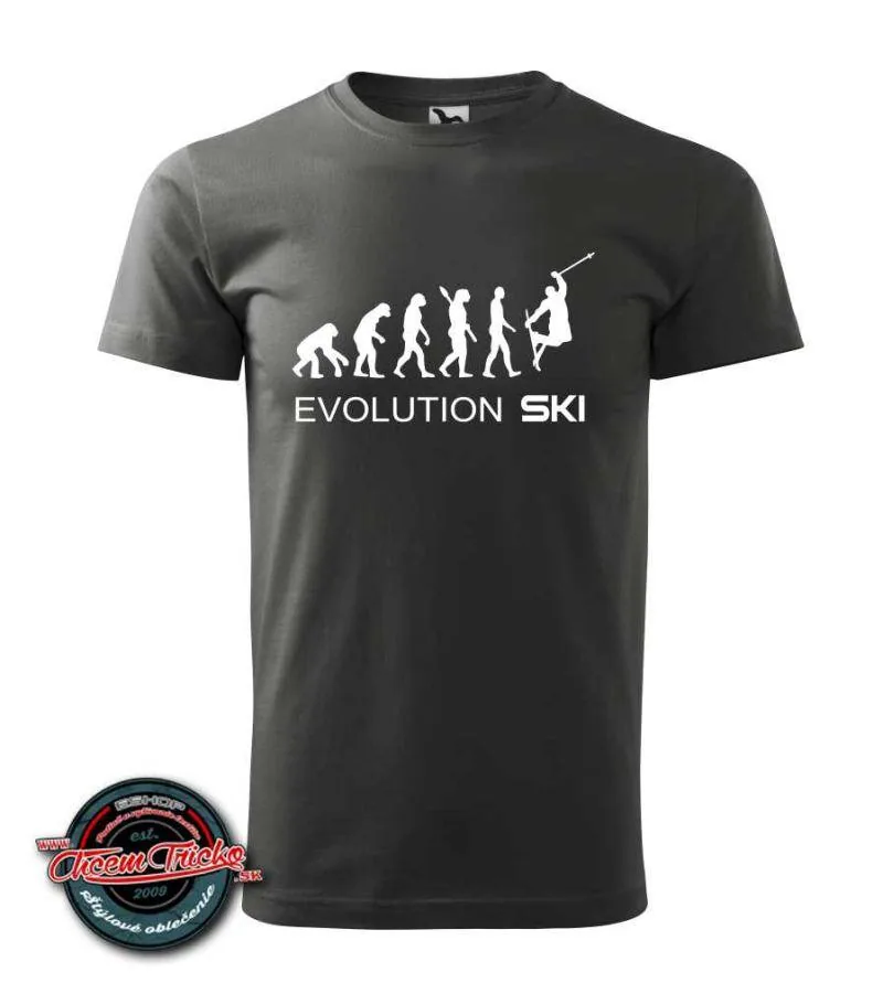 Tričko s potlačou Evolution Ski