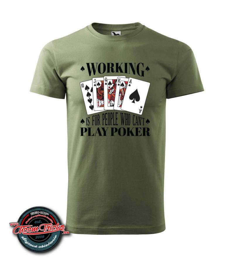 Tričko s potlačou Play Poker
