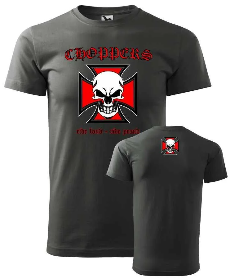 Tričko s potlačou Choppers, ride loud- ride proud