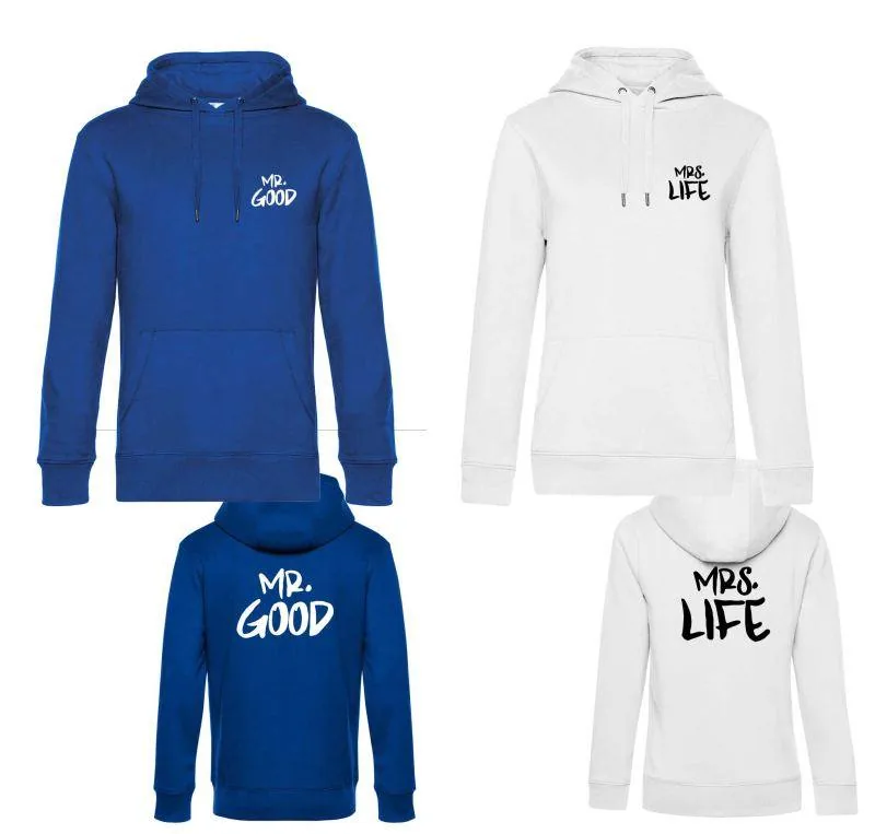 Mikiny pre pár Mr. Good / Mrs. Life
