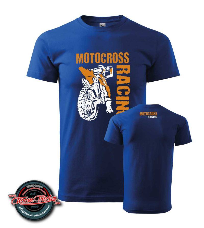 Tričko s potlačou motocross racing